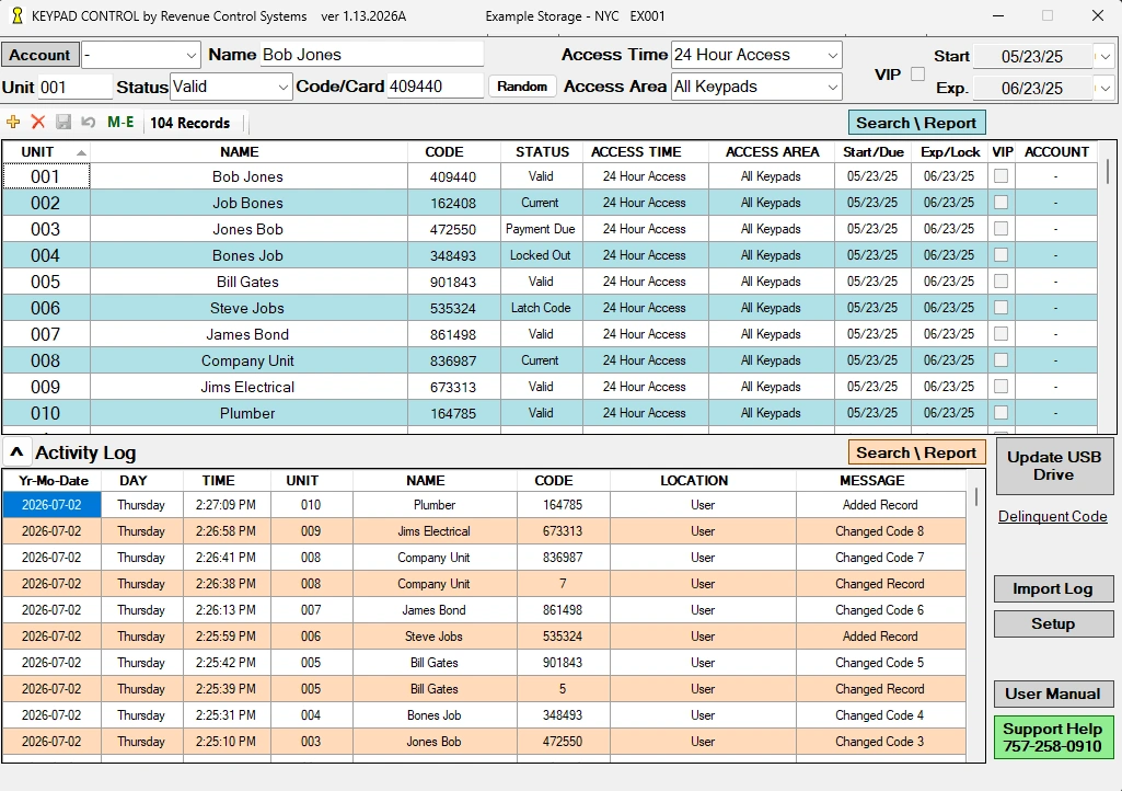 KP-Control System Software Dashboard